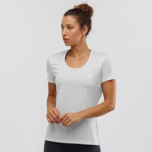 Salomon Agile T Shirts Gray | ETGH-60275