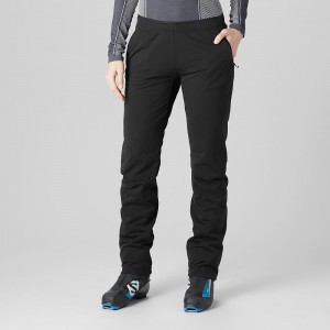 Salomon Agile Warm Pants Black | MPHY-26540