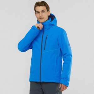 Salomon Blast Jacket M Ski Jackets Blue | VPLW-35917