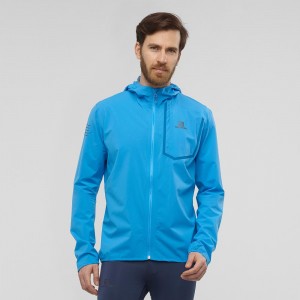 Salomon Bonatti Pro Wp Jkt M Running Jackets Blue | FOQV-72593