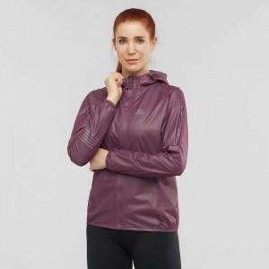 Salomon Bonatti Race Waterproof Running Jackets Purple | RYHF-73458