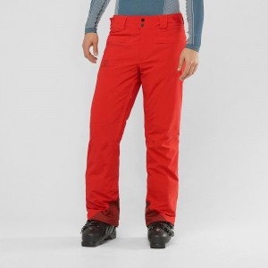 Salomon Brilliant Pants Red | KGME-64378