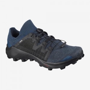 Salomon Cross W Pro Trail Running Shoes Navy | EJVG-61809