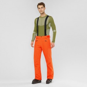 Salomon Edge Pants Orange | GBKU-52784