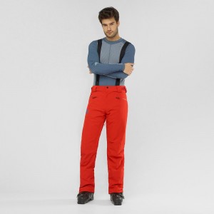 Salomon Edge Pants Red | FDAZ-21645