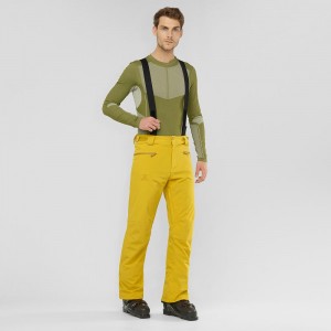 Salomon Edge Pants Yellow | ETZU-01745