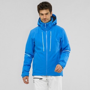 Salomon Edge Ski Jackets Blue | QIBK-35180