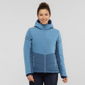 Salomon Edge Ski Jackets Navy | XIRY-46521