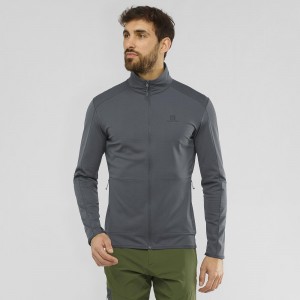 Salomon Essential Lightwarm Ski Jackets Gray | RTYO-35269