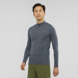 Salomon Essential Seamless Running Jackets Gray | ELYV-28609