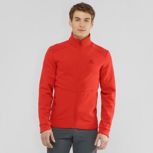 Salomon Essential Warm Ski Jackets Red | BQCF-48531