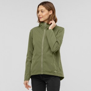 Salomon Essential Waterproof 2L Jacket Green | ZMVD-93827