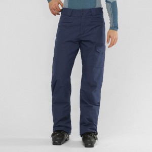 Salomon Highasard M Pants Navy | OSUH-48137