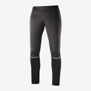 Salomon Lightning Lightshell W Pants Black | NQVP-10763