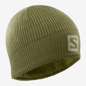 Salomon Logo Caps Green | VUSJ-46251