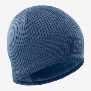 Salomon Logo Caps Navy | DGVK-41789