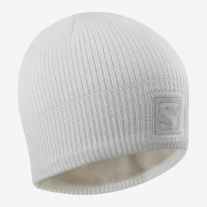 Salomon Logo Caps White | AXNG-98120