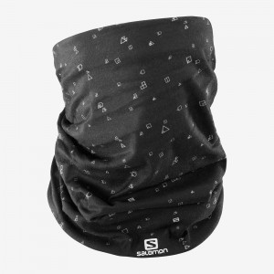 Salomon Neck&Head Light Gaiter Headband Black | SEAF-87256