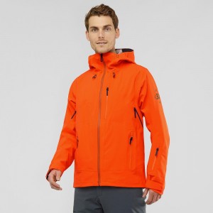 Salomon Outlaw 3L Ski Jackets Orange | FQSD-27014