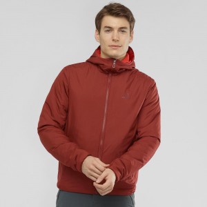 Salomon Outrack Insulated Hoodie Red | GKQO-94520