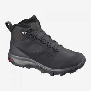 Salomon Outsnap Climasalomon Waterproof Winter Boots Black | PDKM-87260