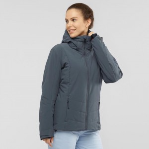 Salomon Prevail Jacket W Ski Jackets Gray | YXRZ-83954