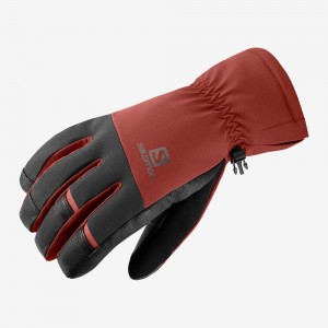 Salomon Propeller Dry M Gloves Red | XKCU-98162