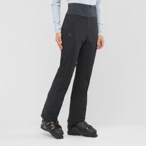 Salomon Reason W Pants Black | BAIF-73580