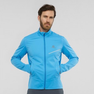 Salomon Rs Softshell Jkt M Jacket Blue | HYXA-32701