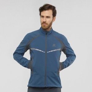 Salomon Rs Warm Softshell Jkt M Jacket Navy | PKTC-32851