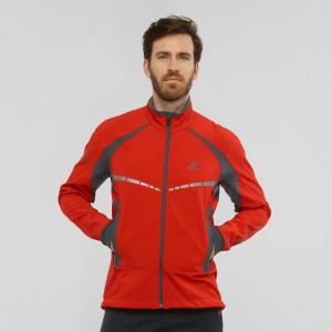 Salomon Rs Warm Softshell Jkt M Jacket Red | AMRL-97425