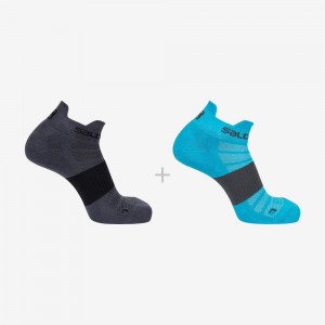 Salomon Sense 2-Pack Socks Gray | UZPI-65341