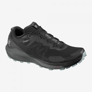 Salomon Sense Ride 3 Trail Running Shoes Black | XEIL-87249