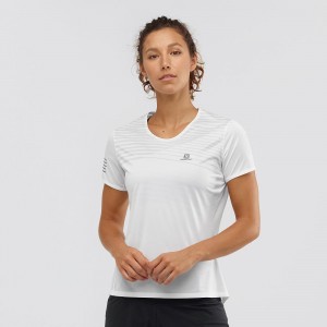 Salomon Sense T Shirts White | RFYA-16957