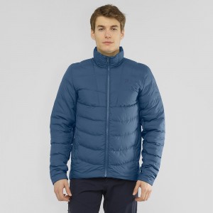 Salomon Sight Storm Jacket M Jacket Navy | VLKE-82607