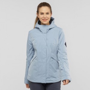 Salomon Snow Rebel Ski Jackets Blue | WOQN-34952