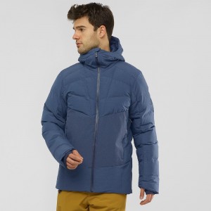 Salomon Snowshelter Jacket M Ski Jackets Navy | OMHF-54261