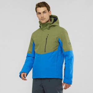 Salomon Speed Ski Jackets Blue | VXLO-30917