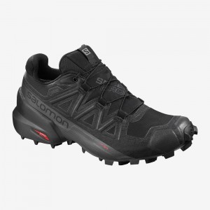 Salomon Speedcross 5 Gore-Tex Trail Running Shoes Black | YJRI-04531