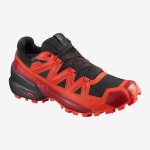 Salomon Spikecross 5 Gore-Tex Trail Running Shoes Black | NTOJ-64801