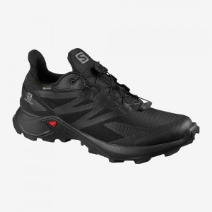 Salomon Supercross Blast Gtx Trail Running Shoes Black | MDXT-52389