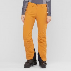 Salomon The Brilliant Pants Yellow | QWIE-72486