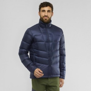 Salomon Transition Down Jacket M Jacket Navy | RJNL-48019