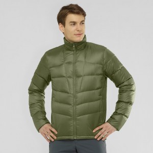 Salomon Transition Down Jacket M Jacket Green | WHDO-53487