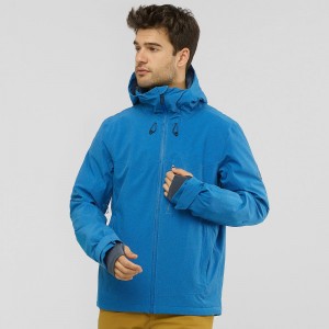 Salomon Untracked Ski Jackets Blue | WAIK-58762