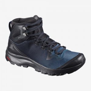 Salomon Vaya Mid Gore-Tex Walking Boots Black | TZKW-94723