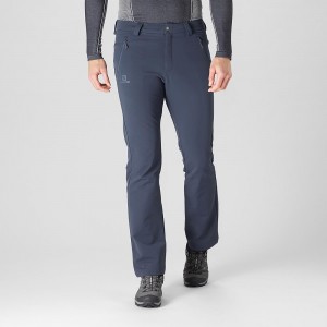 Salomon Wayfarer Warm Straight Pants Navy | BDYW-20639