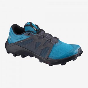 Salomon Wildcross Trail Running Shoes Blue | FKBP-56841