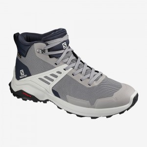 Salomon X Raise Mid Gore-Tex Walking Boots Gray | OPNK-17638