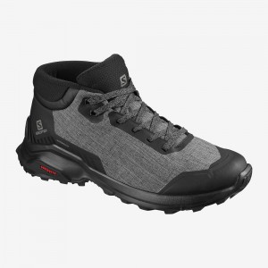 Salomon X Reveal Chukka Climasalomon Waterproof Winter Boots Black | PGHA-51684